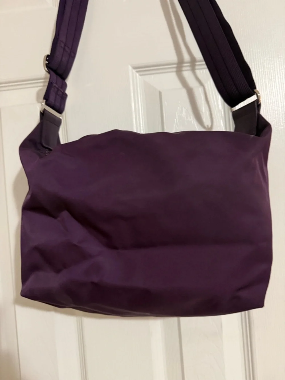 Longchamp Plum Le Pliage Neo Nylon Crossbody Handbag - Picture 5 of 8